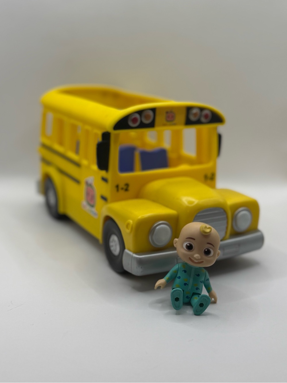 Cocomelon Yellow School Bus Toy with Baby Figure